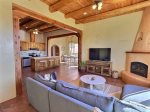 You will melt into this luscious Taos living room with gas fireplace and sprawling sectional sofa